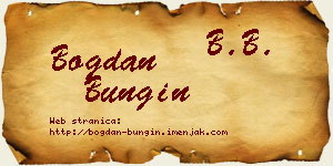 Bogdan Bungin vizit kartica